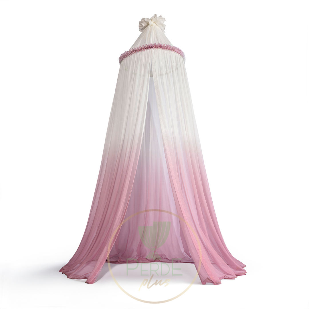 Pembe Renk Geçişli Tül Cibinlik